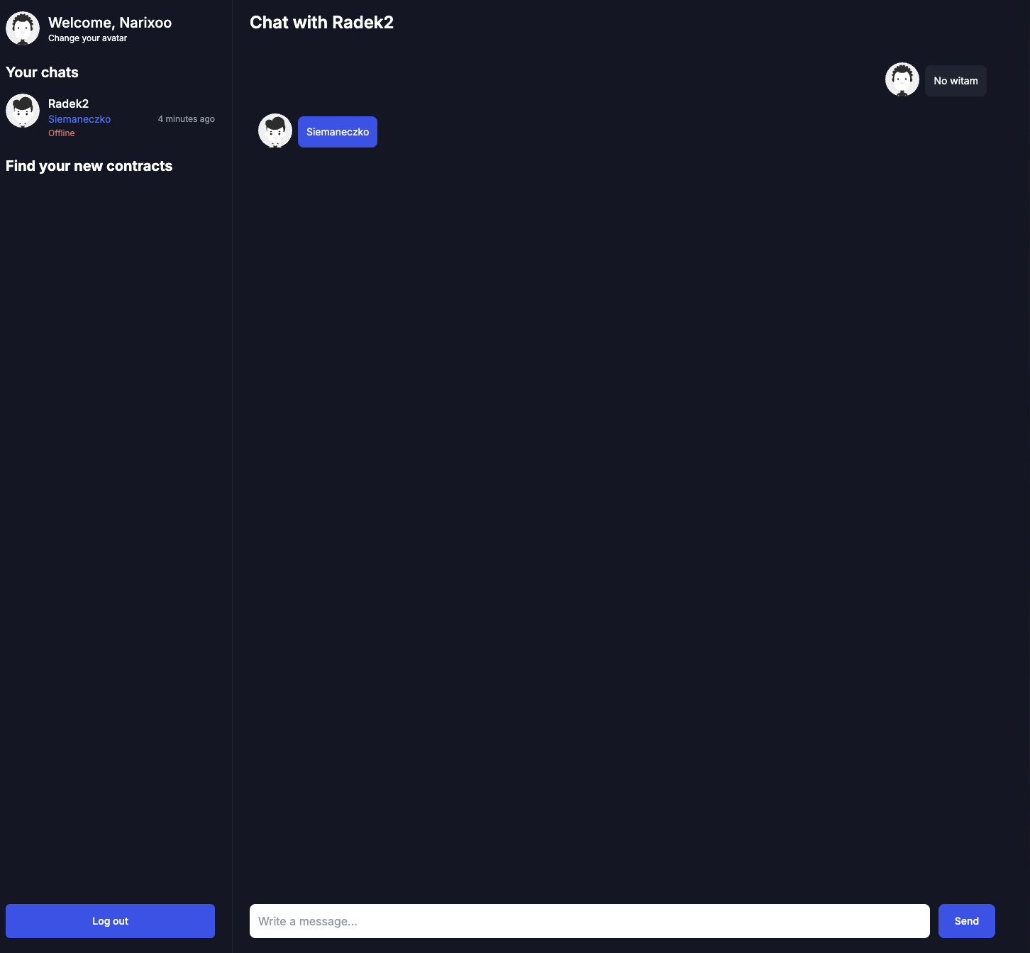 Nextpress Chat screenshot