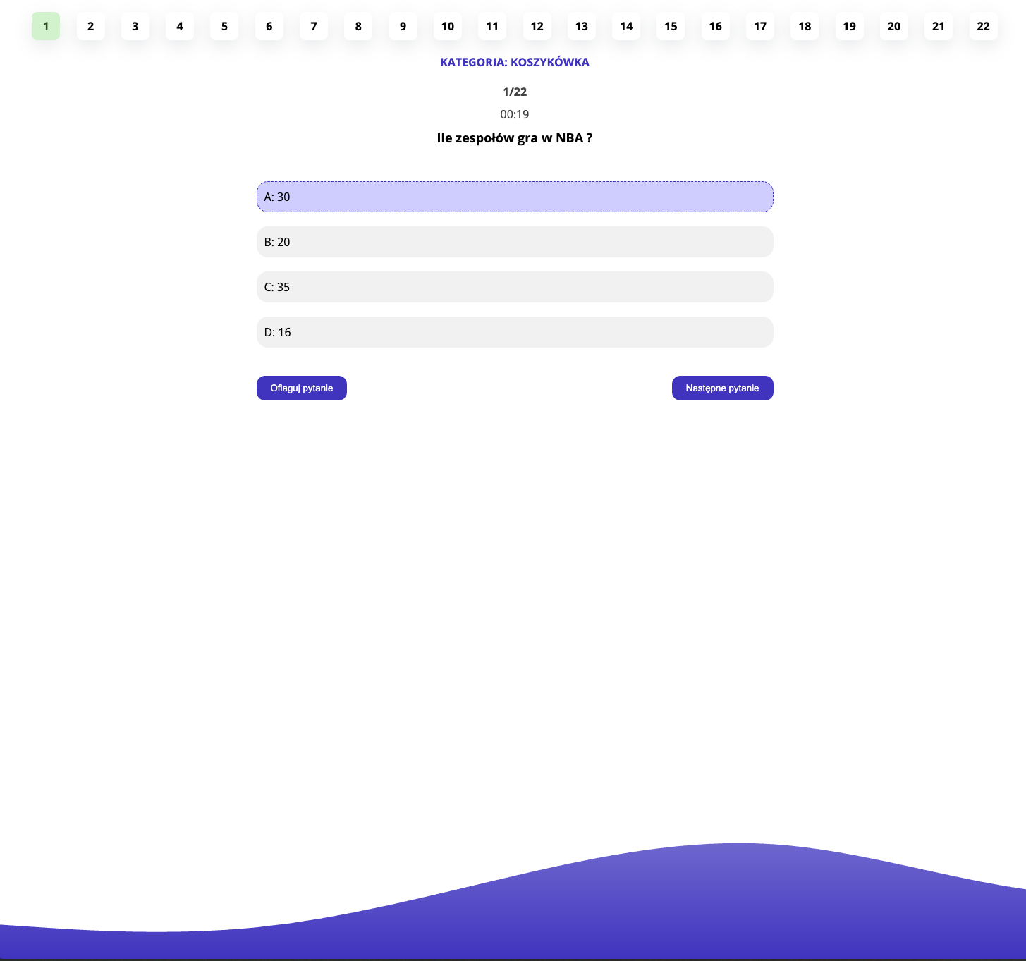 Quiz React screenshot